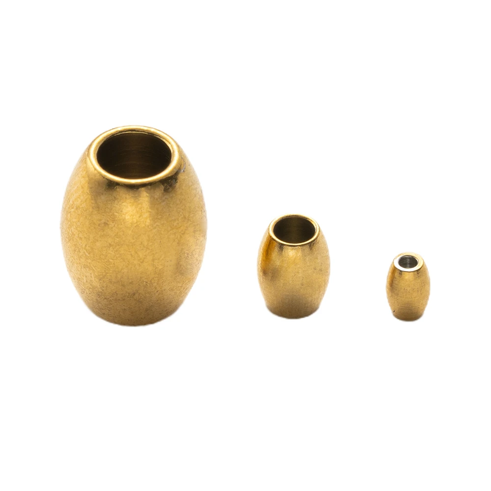 20 قطعة ثقب كبير الفولاذ المقاوم للصدأ برميل خزر عازل مصقول المعادن البيضاوي سحر فضفاض صالح الأوروبي سلسلة سوار صنع المجوهرات #3