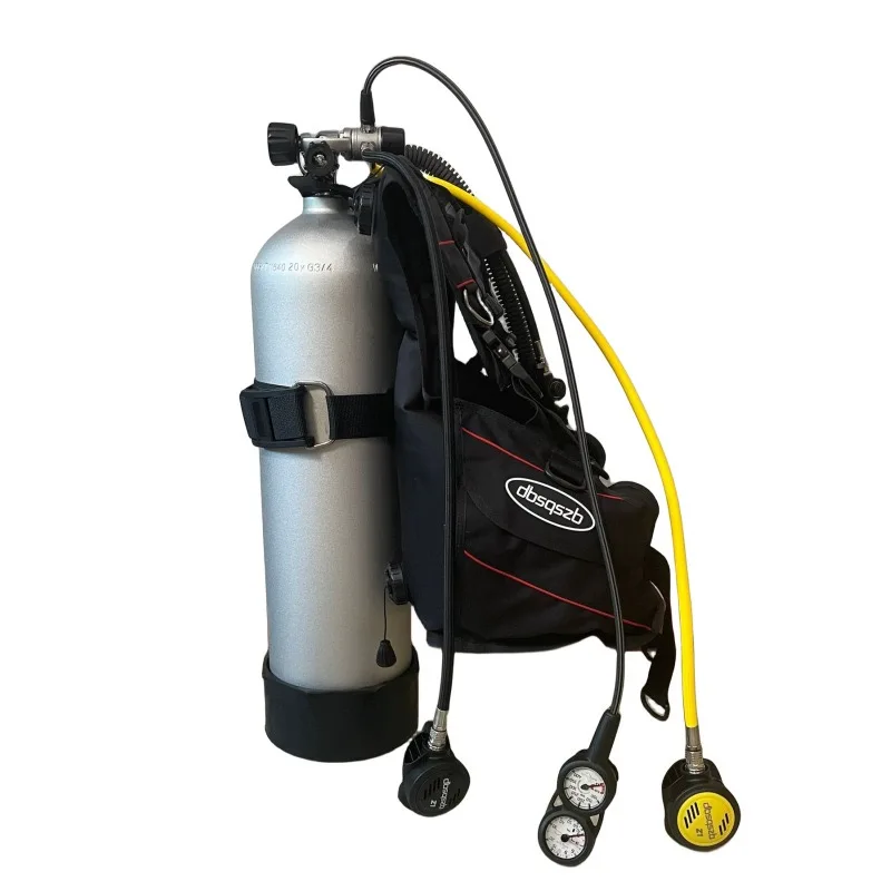 BCD Full Set 5pcs Diving Buoyancy Jacket +11L Aluminum Diving Bottle Scuba Diving High-Pressure Tank Cylinder