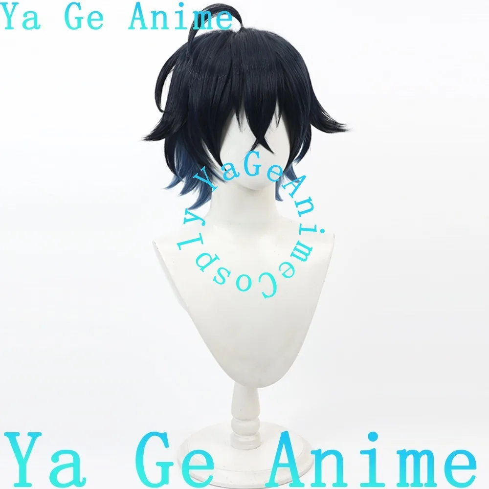 السيف السحري ساغا ويل شعر مستعار تأثيري رقيق الجزء العلوي من الرأس نغمتين داخل خارج حفلة كرنفال الشعر الاصطناعية