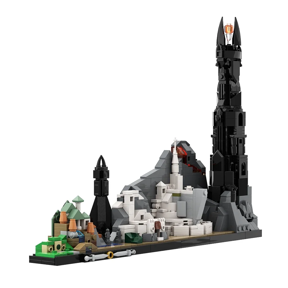 Gobicks MOC City Rings Skyline Architectuur Film Creatief Model Stad Street View Huis Bouwstenen Educatief Speelgoed Voor Cadeau