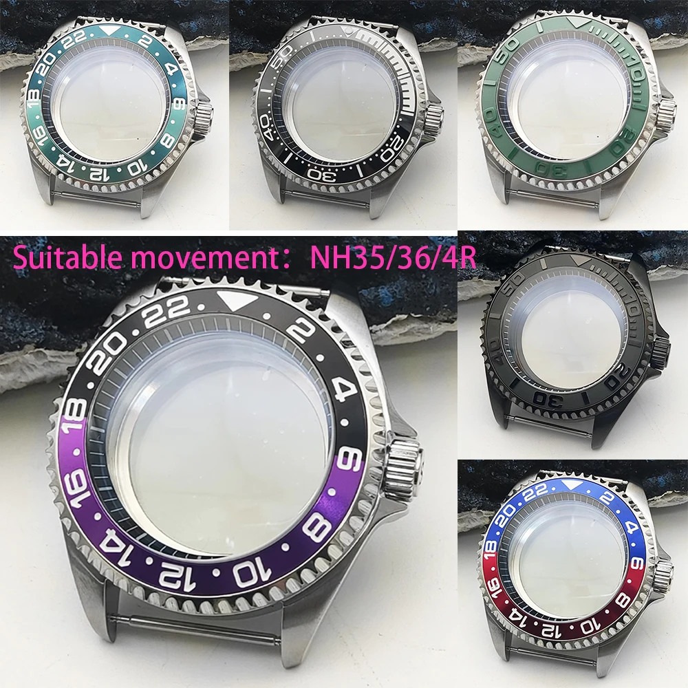 

Waterproof NH35 case Sapphire double-layer thickened mirror Suitable NH35/NH36 /4R movement 316l stainless steel