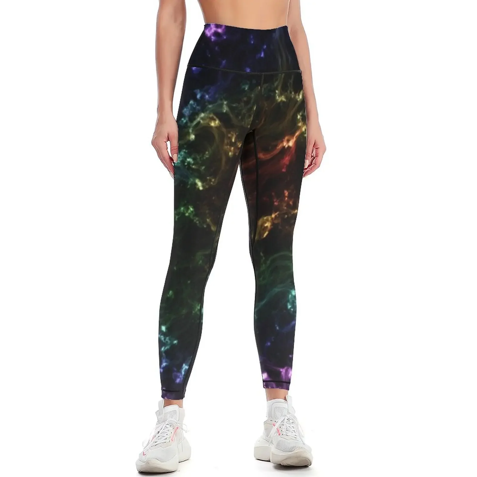 

Rainbow Nebula Leggings Women's high waist for girls Womens Leggings