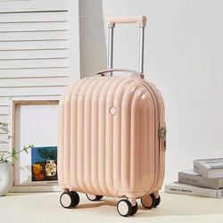 Travel Suitcase with Wheels 18-inch Luggage Women's Travel Bag  Zipper Boarding Cabin Suitcase 20 Inches Lightweight Luggage