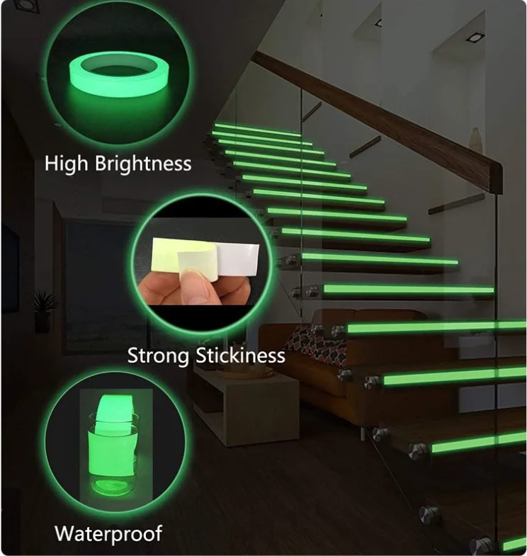 Texas Rig Bead Drop Shot Rig Bead Glowing Barrier Bead Fishing Rod Luminous Tape Luminous Beads Fluorescent Hose Lighting Strips - Image 3