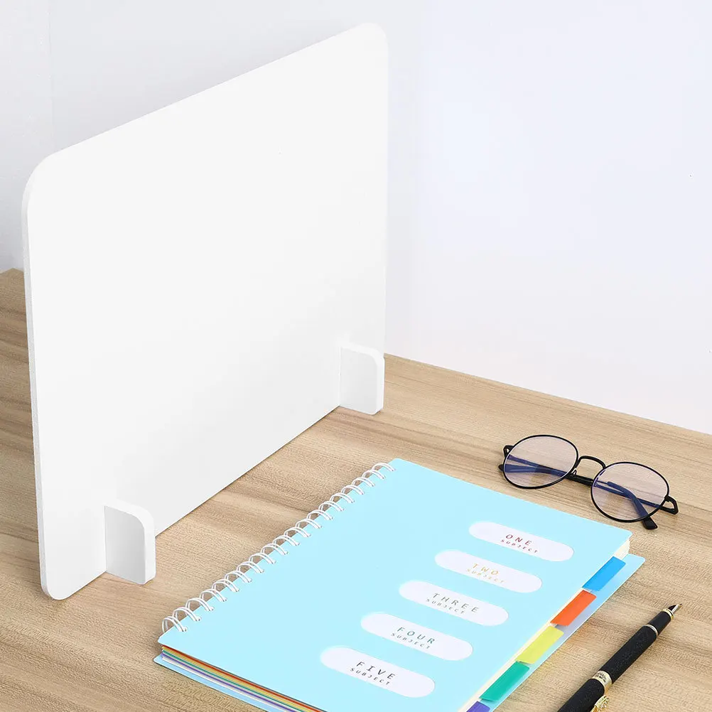

1Set Plastic Desk Partition Privacy Screen Divider for Students Office Use Exam Desk Shield Panel for Student Privacy Shields