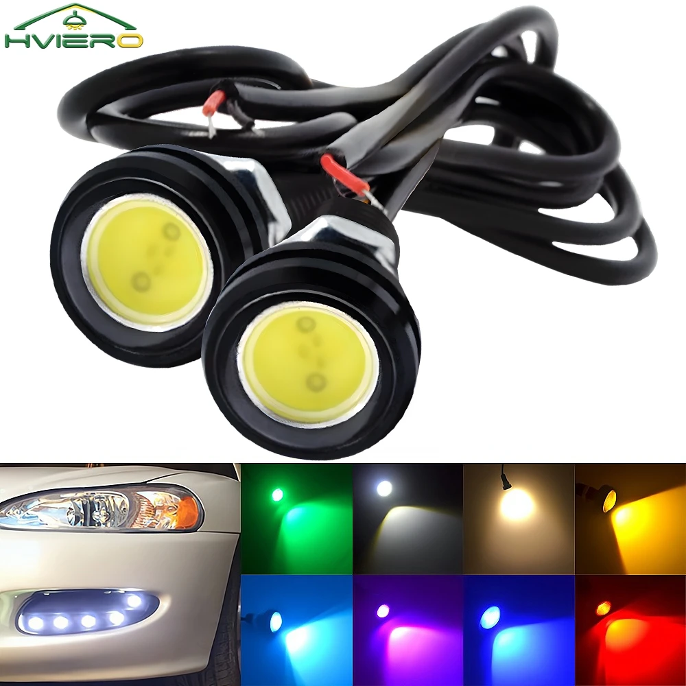 

2X T10 Dc 12 В 23 мм Eagle Eye Light 2,5 Вт Авто светодиодный дневной бег Резервные парковочные сигнальные лампы Водонепроницаемые противотуманные фары Сильный