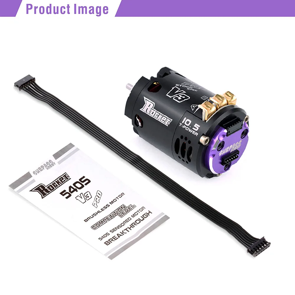 Hobbywing QUICRUN 10BL120 G2 120A ESC con racchetta 540 V3 4.5T Motore Brushless Sensorored Combo per la competizione 1/10 1/12 F1 RC Car