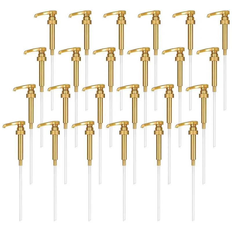 

Дозатор-помпа для кофейного сиропа A11I, подходит для бутылок с кофейным ароматизирующим сиропом объемом 25,4 унции/750 мл, для домашних кофейных напитков, чая, 24 штуки в упаковке