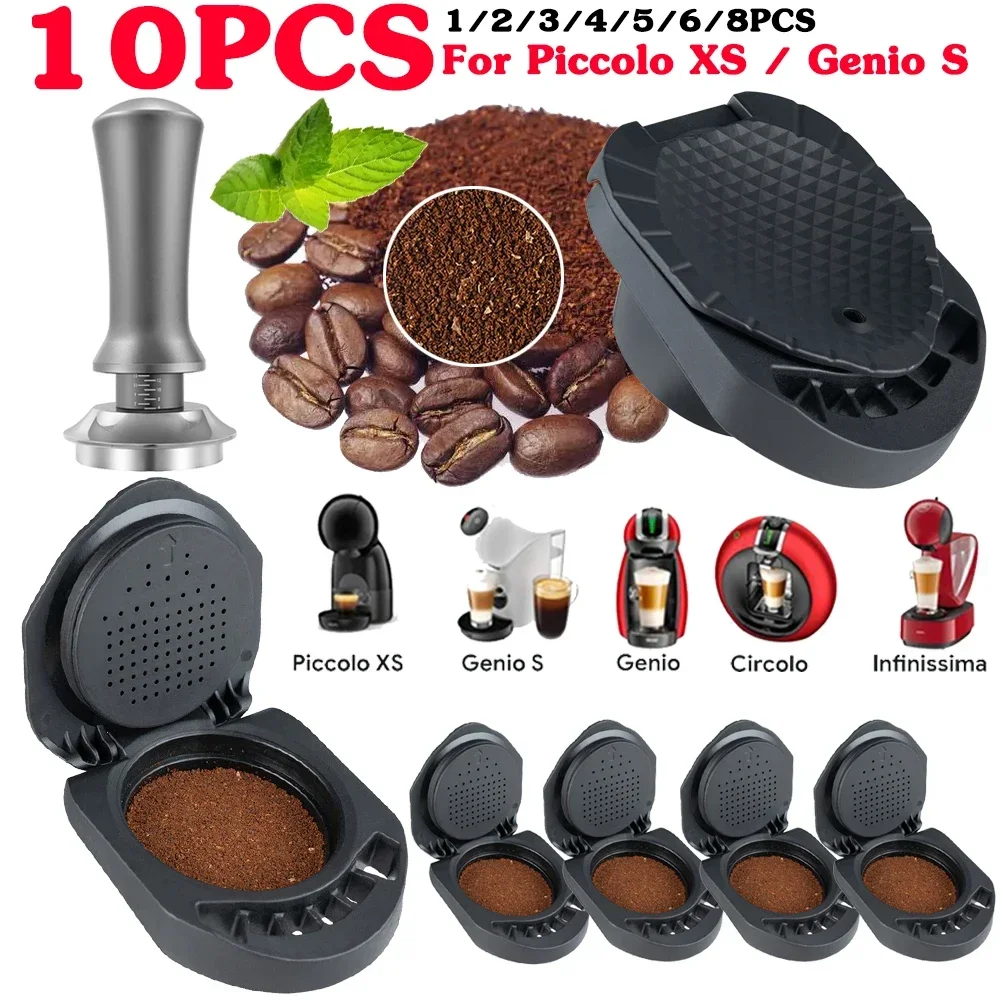 Coffee Capsule Plus Powder Holder Adapter Reusable Kitchen Gadgets for DOLCE GUSTO Edg LUMIO DG325 Coffee Machine