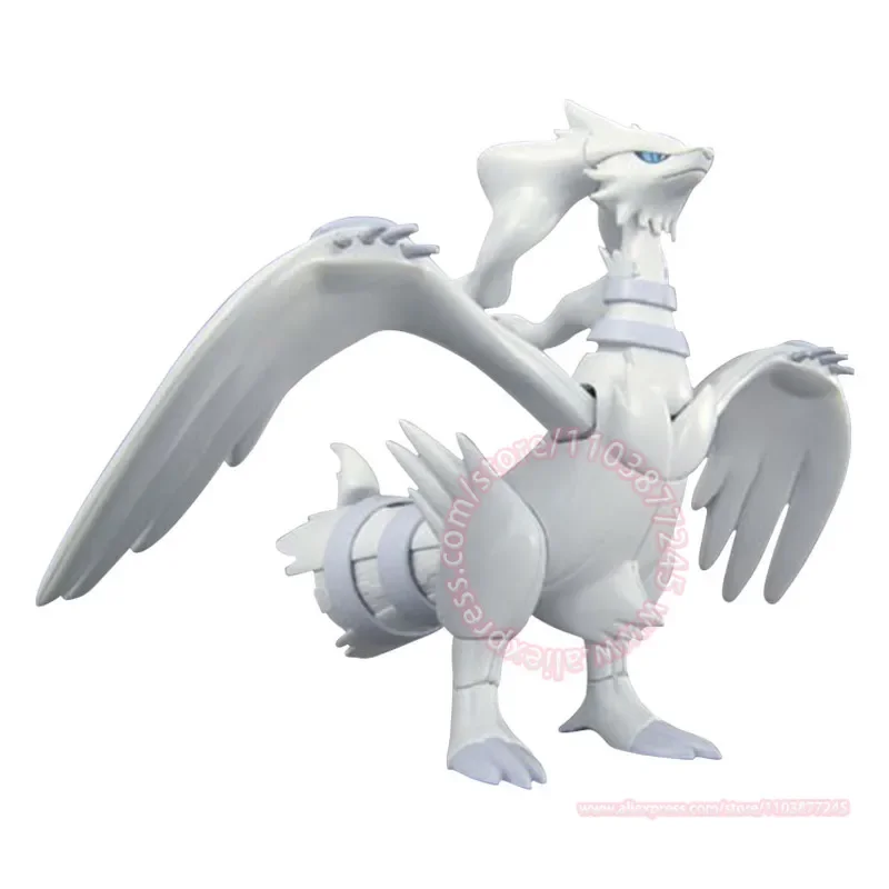 BANDAI Pokemon Evolution Series Black and White God Beast Zekrom Reshiram Assembled Model Children Toy Birthday Gift Peripheral