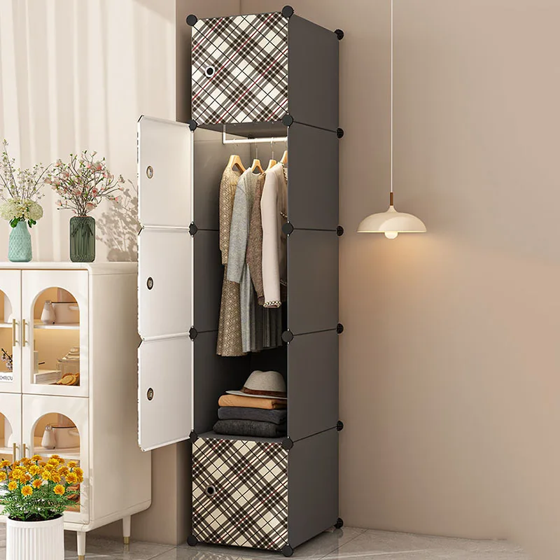 Modern Partitions Wardrobe Cabinet Plastic Display Open Storage Organizer Wardrobe Bedroom Guarda Roupa Lounge Suite Furniture
