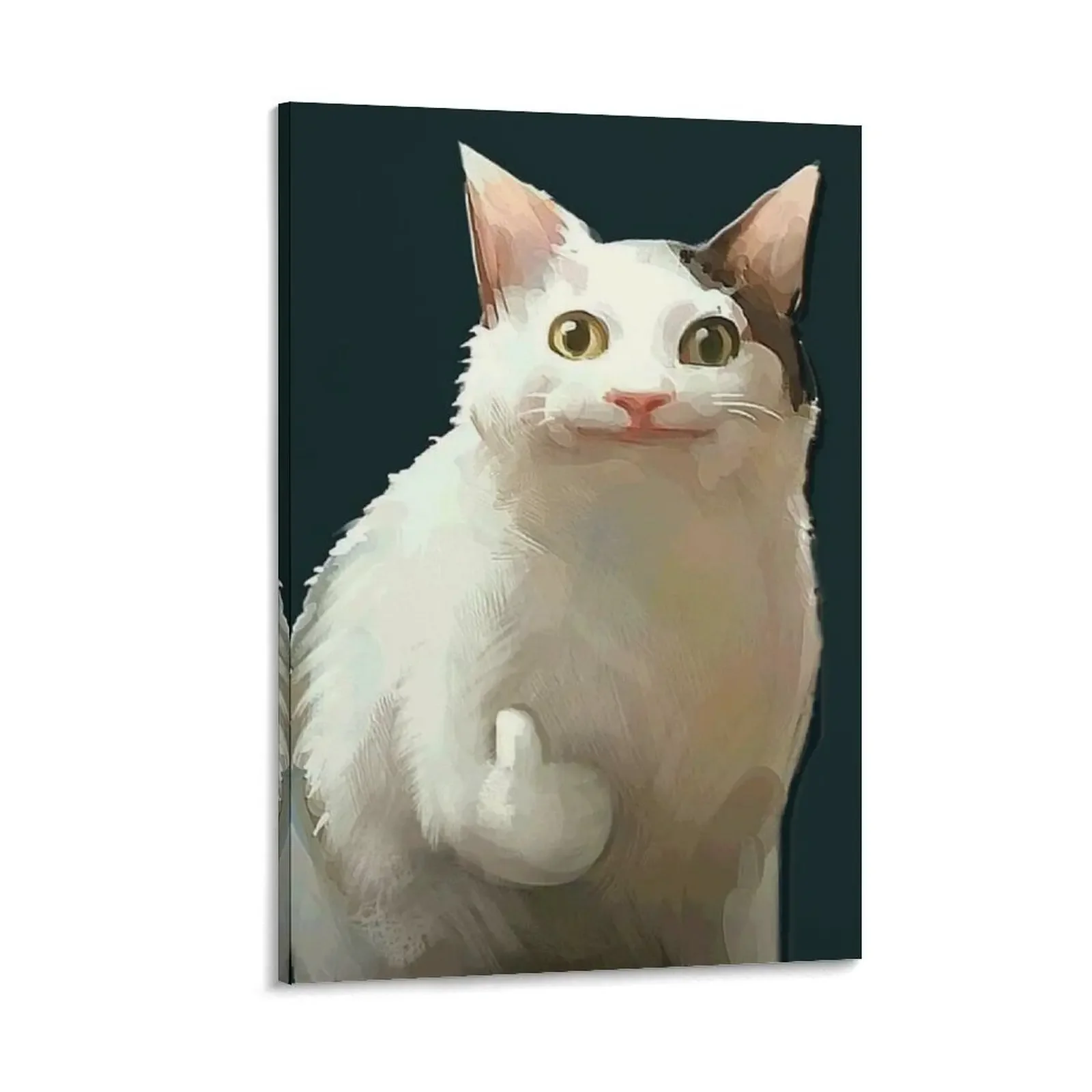 

Polite cat Canvas Painting posters for room room decor decorative wall canvases