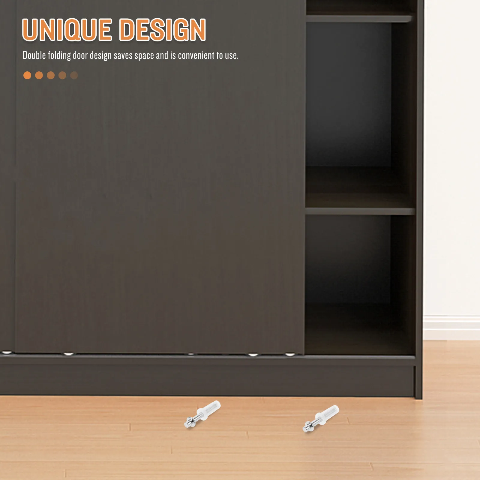 

Комплект из 4 шт. верхних поворотных петель для складных дверей, сверхпрочные металлические и пластиковые фурнитурные элементы для раздвижных гармошковых дверей шкафов, для жилых помещений