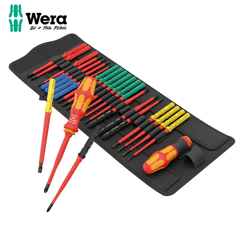 WERA 05006617001 26 Pieces Kraftform Kompakt VDE Big Pack 1 Screwdriver Set 1000V