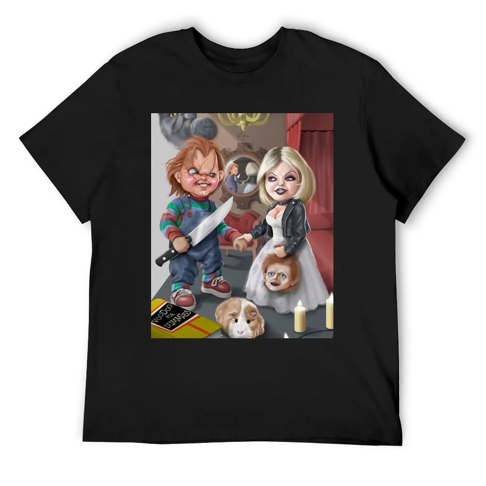 Chucky and Tiffany Slasher Terror Icons Dolls T-Shirt