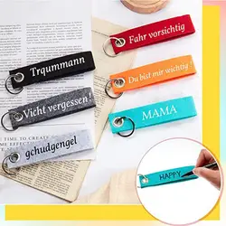 20Pcs Felt Key Rings with Blank Tag Stainless Steel Ring DIY Decoration Key Fob Make Your Own Keychain Backpack Purse Supply