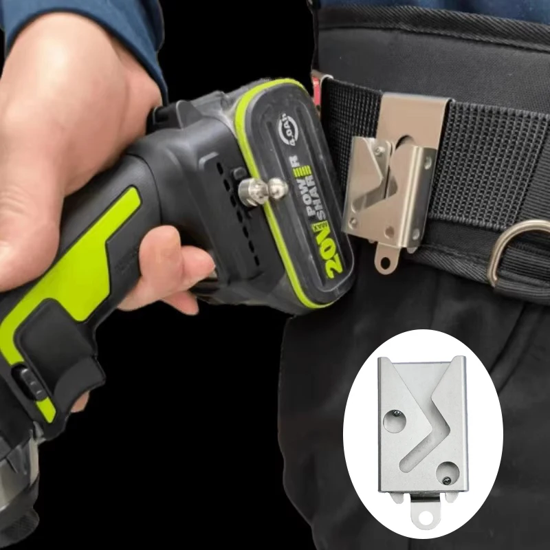 Ferramenta Elétrica de Fivela de Suspensão Rápida Portátil Armazenamento de Suspensão de Cintura Eletricista Cinto Profissional Acessórios de Gancho Aço Inoxidável