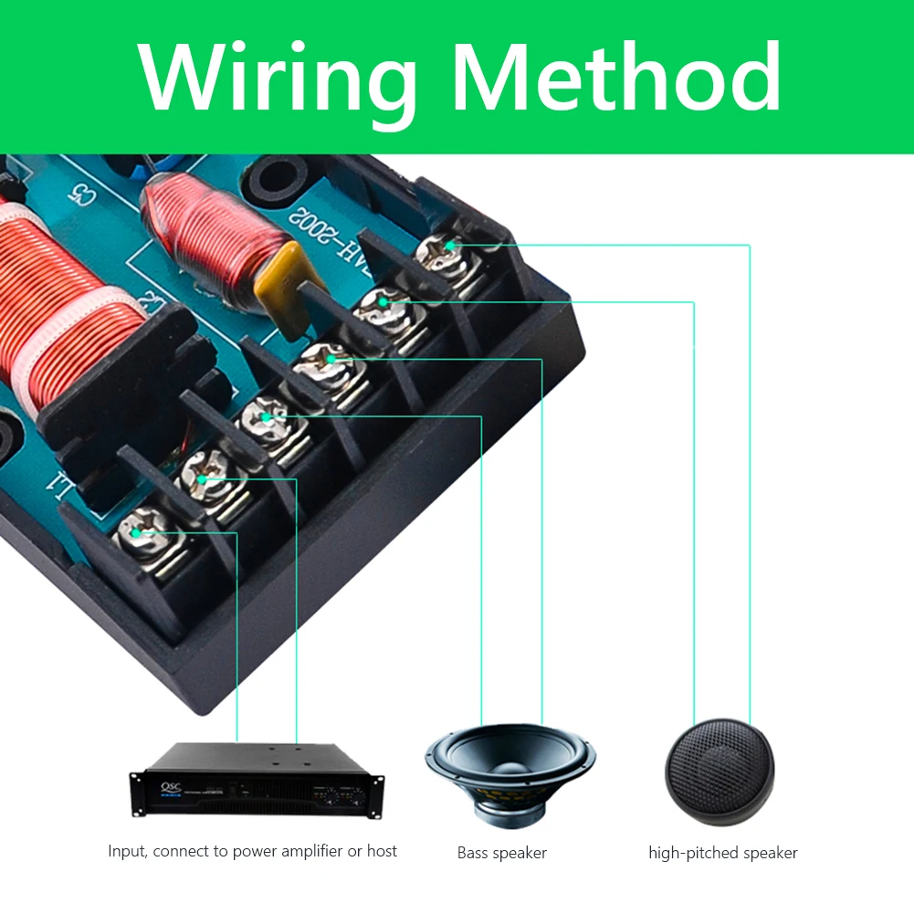 

Регулируемая плата делителя звуковой частоты с несколькими динамиками, высокие басы, 2-полосные кроссоверные фильтры для домашних усилителей