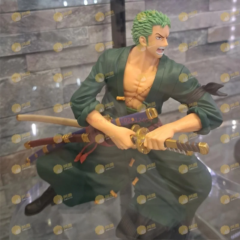 Original banpresto grandista uma peça roronoa zoro figura anime modelo genuíno caixa de brinquedo zoro anime figura modelo brinquedos