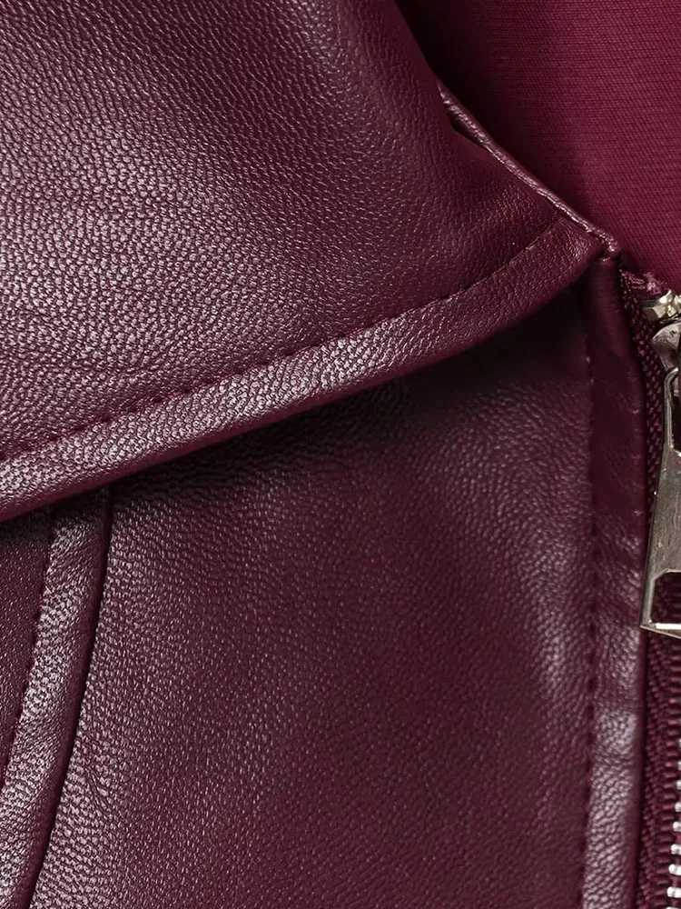 سترات نسائية كلاسيكية من البولي يوريثان ملابس خروج غير رسمية موضة خريف 2025 معطف نسائي رائع بسحاب عالي الشارع ملابس خارجية أنيقة