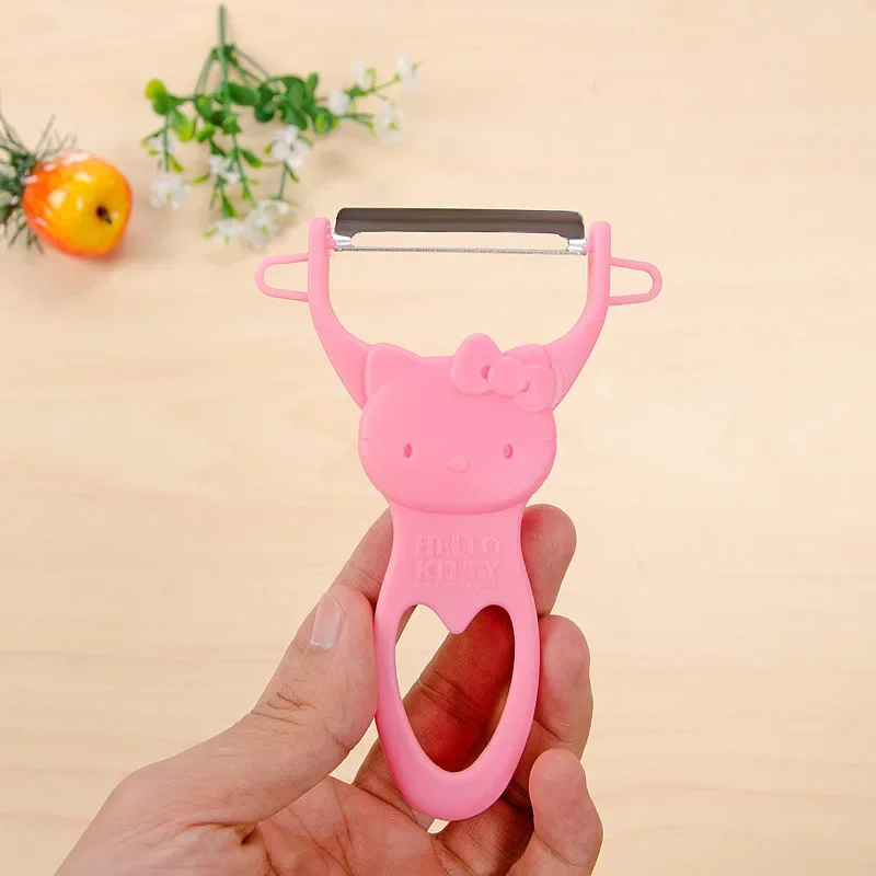 Sanrio Hello Kitty Peeler Miniso Anime Cartoon Cute KT Cat Kitchen Supplies Multifunctional Peeler Girl&Child Holiday Gifts