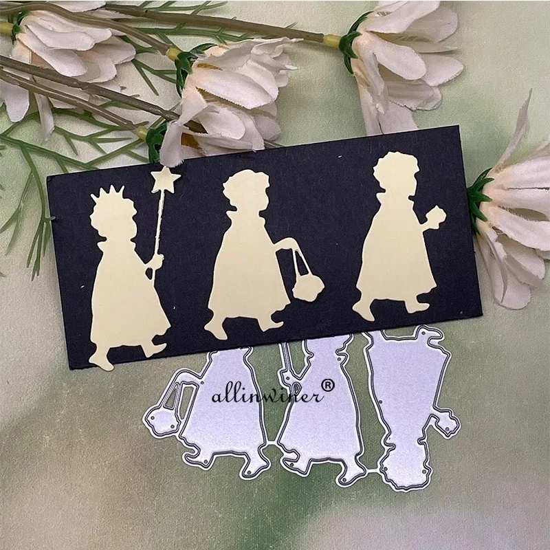 3Pcs Star praying child Metal Cutting Dies Stencils For DIY Scrapbooking Decorative Embossing Handcraft Die Cutting Template