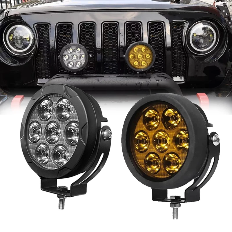 

5 Inch LED Work Light Bar 7-bead Fog Lights Driving Offroad 4x4 Spotlights For Jeep Truck Car ATV SUV Motorcycle Auxiliary Lamp