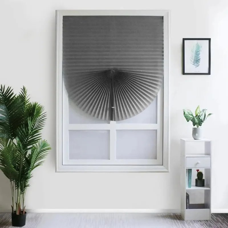 Cheap Adhesive Window Pleated Zebra Blinds And Shades Blind Roller Blackout Curtain For Bedroom Living Room Balcony