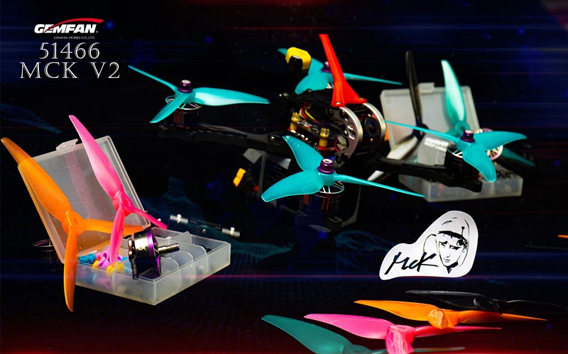 Gemfan Hurricane 51466 MCK V2 3-Blatt-PC-Propeller für RC FPV Freestyle 5-Zoll-Drohnen DIY-Teile – Detail 4