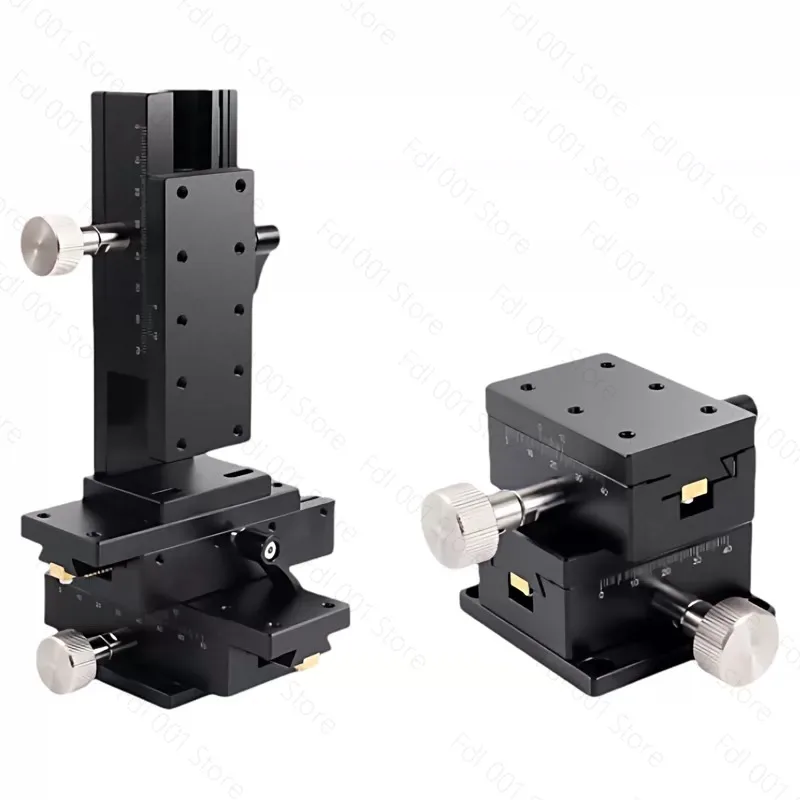 X-axis manual displacement platform fine-tuning dovetail groove rack and pinion sliding table LWX2542/4040/4060/4090