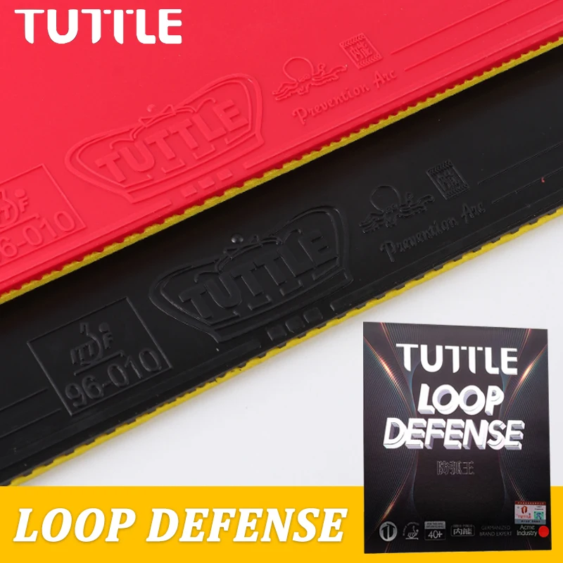 TUTTLE Arc Prevention Pips-in Table Tennis Rubber Sheet Loop Defense Ping Pong Rubber with 2.0mm Yellow Sponge ITTF Approved