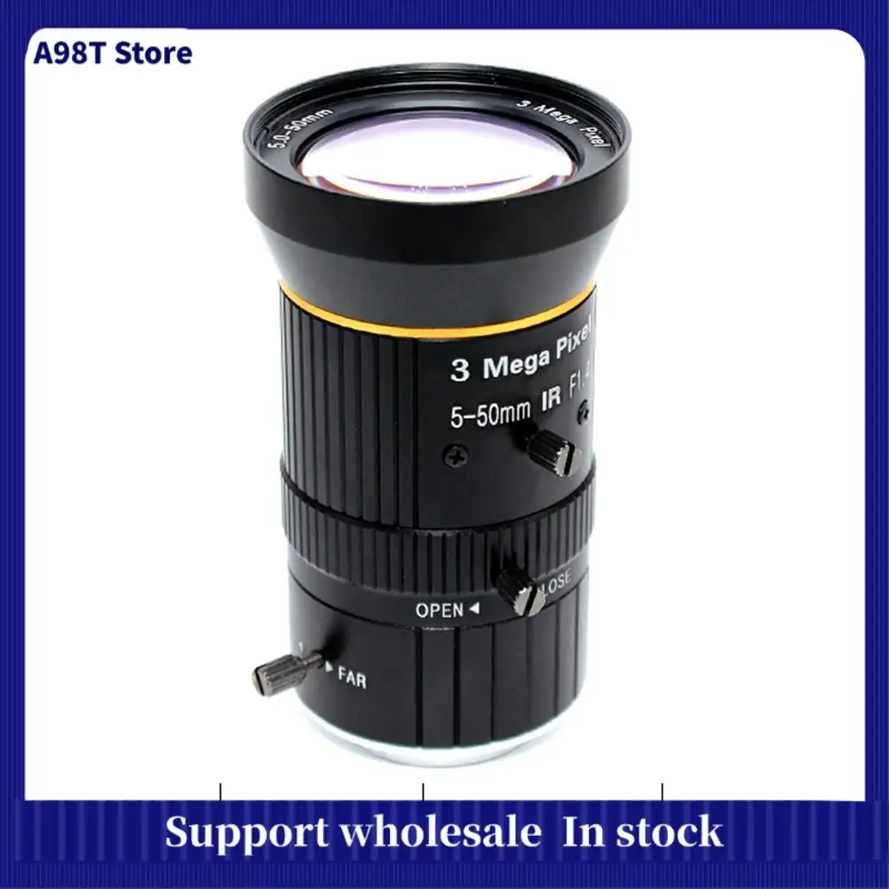 

A98T 1/2.5 Inch 3MP 5-50Mm C-Mount Zoom Lens For IMX477 Raspberry Pi HQ Camera, With C-CS Adapter