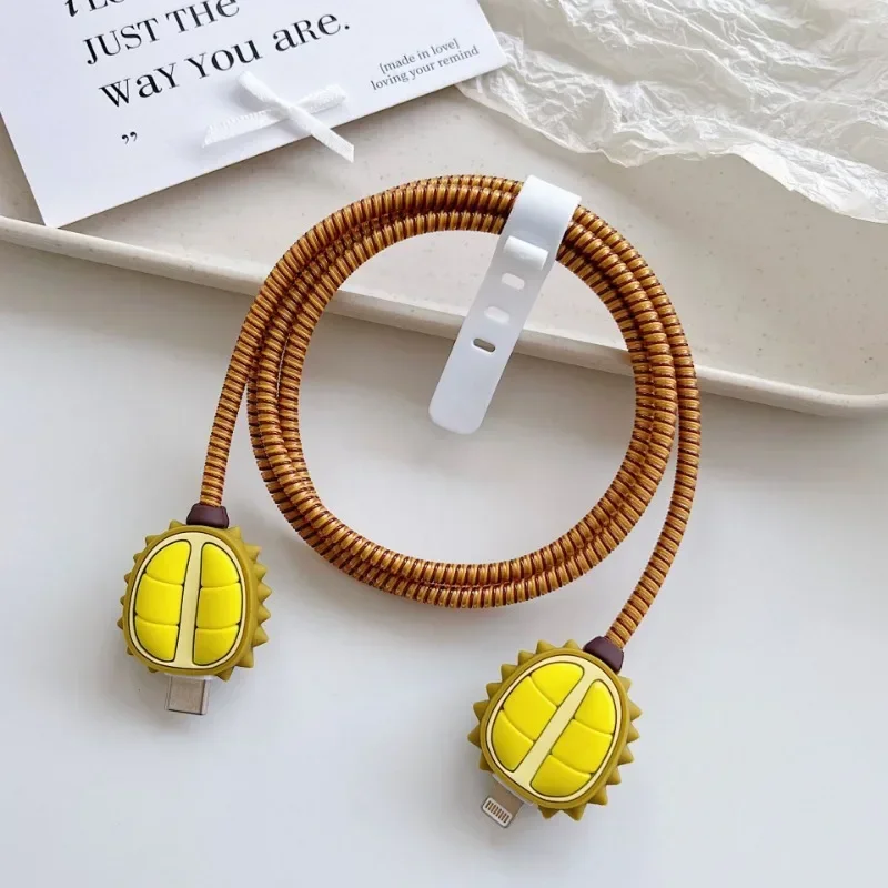 Cartoon Data Cable Protective Case, Drop Resistance Protector, Protetor Universal, Adequado para Apple, Huawei Carregamento