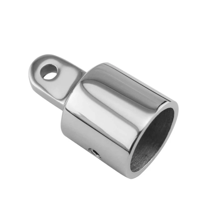 2pcs 22mm25mm Boat Bimini Top Fitting Deck Hinge Slide Cap Pipe Eye End Cap External Eye End Canopy Tube Boat Accessories