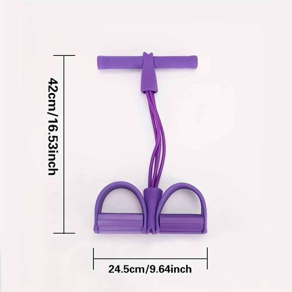 4/6 TubeElastic اليوغا دواسة مجتذب المقاومة الفرقة تجريب سحب التوتر حبل للبطن/الخصر/الساق تمتد التخسيس التدريب