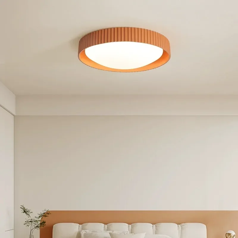 SANDYHA Francês Retro Luz de Teto Acrílico Design Circular Lâmpadas LED para Sala de estar Quarto Decoração Estudo Luminárias