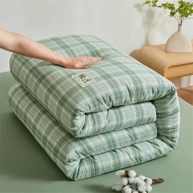 Quilt Cotton Queen Fall Double Bed Comforters Quilt with Cover Washable Winter Blanket Duvet 220x240 Nordic Duvet Bed 150