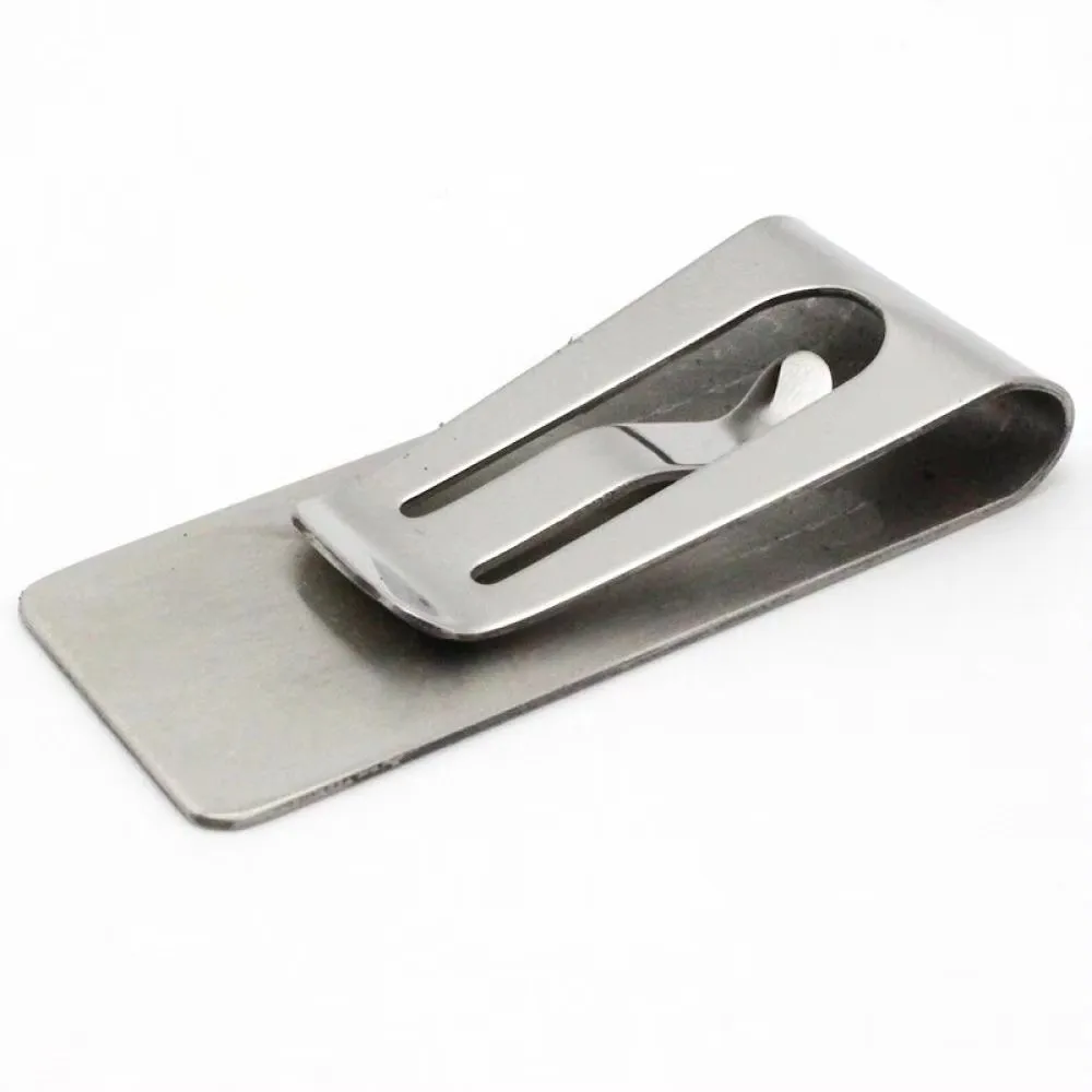 Front Pocket Wallet Money Clip Slim Profile Metal Cash Holder Single Piece Construction Precision Fit Card Holder Everyday Use