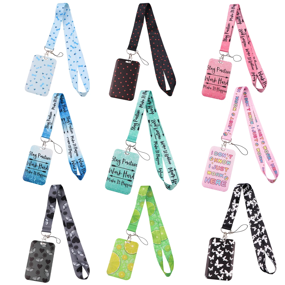 Coloful Phrases Lanyard Neck Strap For Keychain ID Card Mobile Phone Straps Badge Holder Hang Rope Accessories Gifts For Friends
