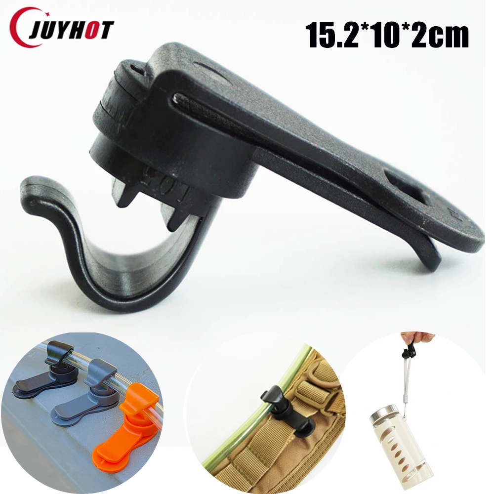 Outdoor Hiking Backpack Hanger Magnetic Drinking Tube Water Bladder Clip Rotatable Drinking Tube Clip Drinking Water Bag Clip