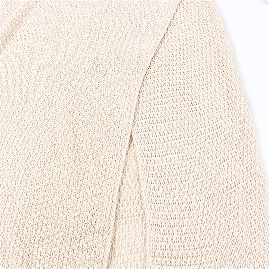 S - XL Wickelkleid mit hohem Schlitz, gehäkelt, gestrickt, Strandtunika, Strandkleid, Strandmode, Damen V4583 – Detail 15