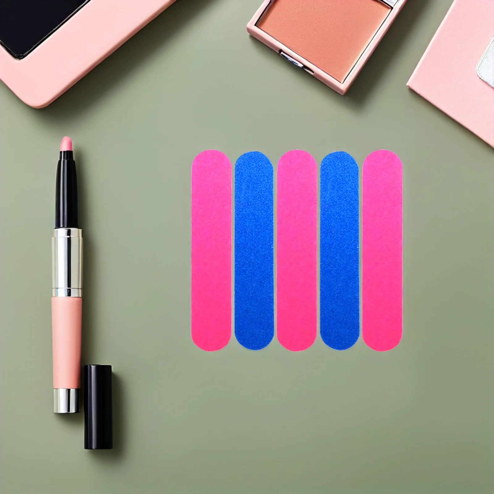 

5Pcs Nail Emery Boards Disposable Double Sided Files for Fingernail Surface Sanding Manicure Art Tool Kit Supplies