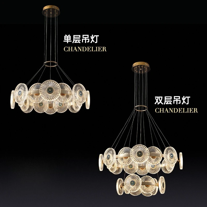 라이트 럭셔리 샹들리에 거실 램프 개성 있는 창의적인 크리스탈 램프 포스트모던 심플 다이닝룸 침실 램프