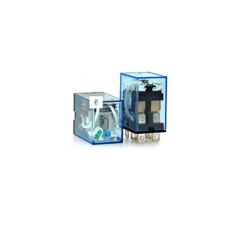 Original LY2N-J small intermediate relay 2 open 2 close 8-pin 10A with light DC12V DC24V LY2N-J