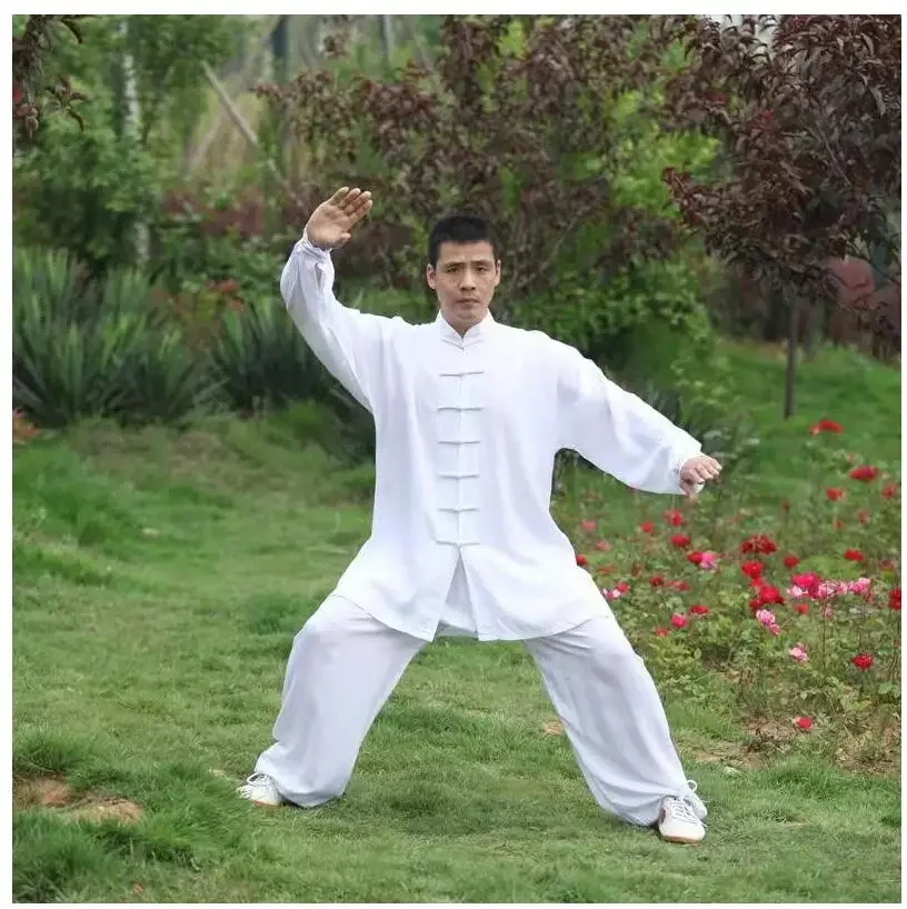 Uniforme de chapelle Tai chinois en coton trempé, Wushu Kung Fu, vêtements d'arts martiaux Wing Chun, TapiercPerformance Tang, Taiji imbibé, enfants et adultes