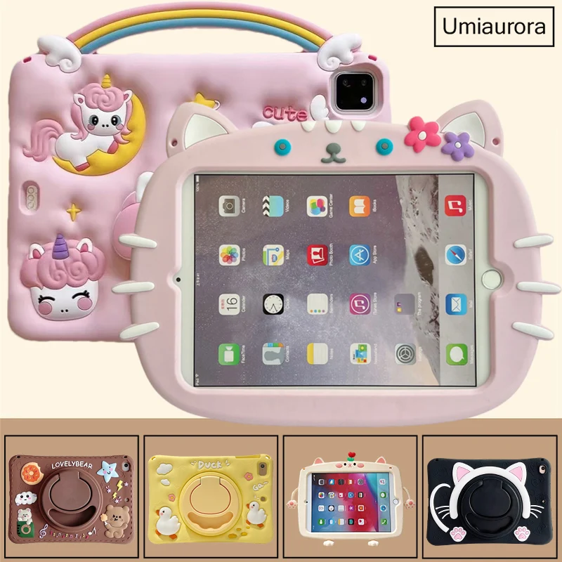 

Для Huawei MatePad SE 11 10,4 T10S Honor Magic Pad2 12,3 Pad 8 9 X8a X9a 11,5 дюймов Детский силиконовый чехол-подставка для планшета с героями мультфильмов Funda