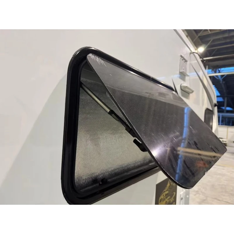 High Gloss Fiberglass Hard Camper Shell 2026 Foldable Waterproof Extended Truck Bed Tonneau Cover For Camper Van Conversion