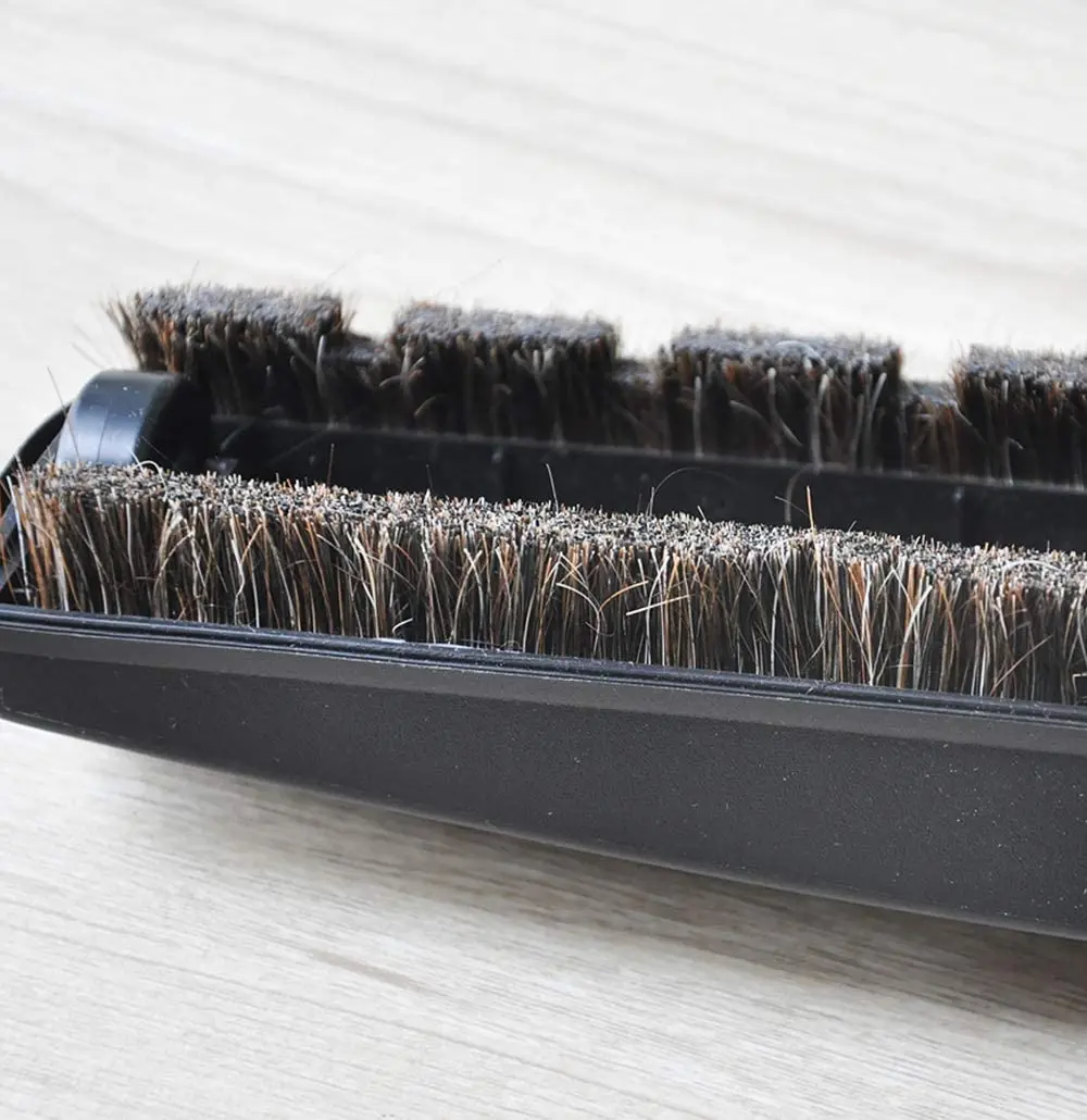 Replacement Set SBB Parquet Anti-Collision Smooth Floor Brush with Horsehair for Miele Vacuum Cleaner 35 MM 1 3/8 Inch