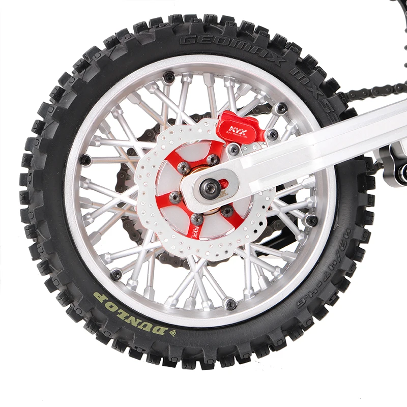 KYX Racing CNC Aluminum Rear Brake Rotor Upgrades Parts Accessories for 1/4 RC Motorcycle Losi Promoto-MX