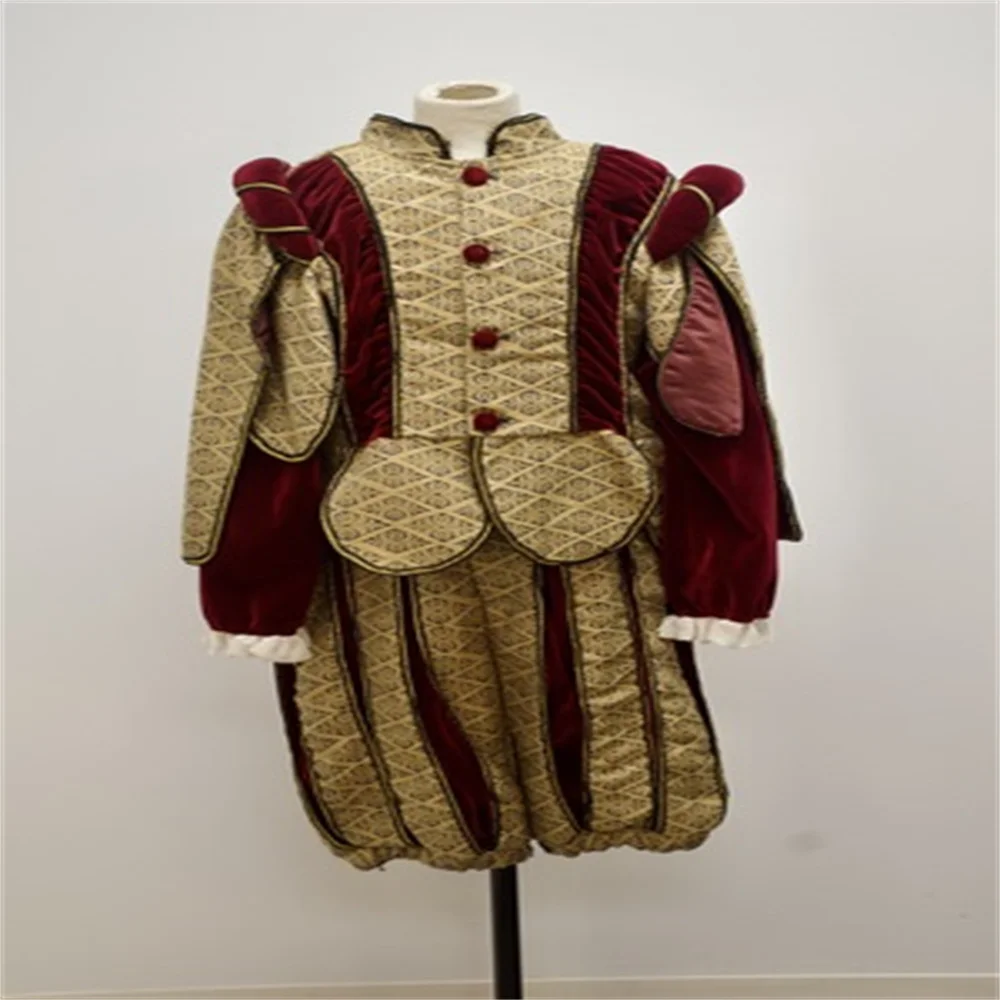 16th Century Men's Tudor Elizabethan Costume Royal Court Nobleman Renaissance Doublet Jacket Pants Outfits